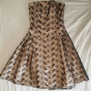 Black Lace Corset Jessica McClintock Dress